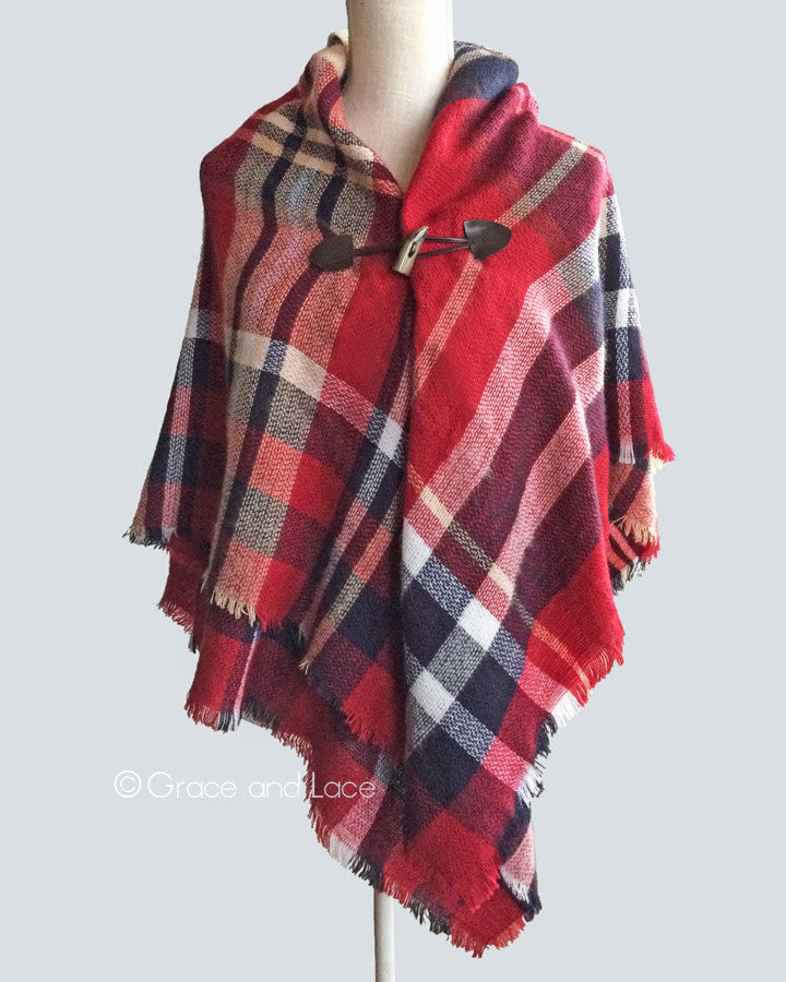 Blanket Scarf/Toggle Poncho