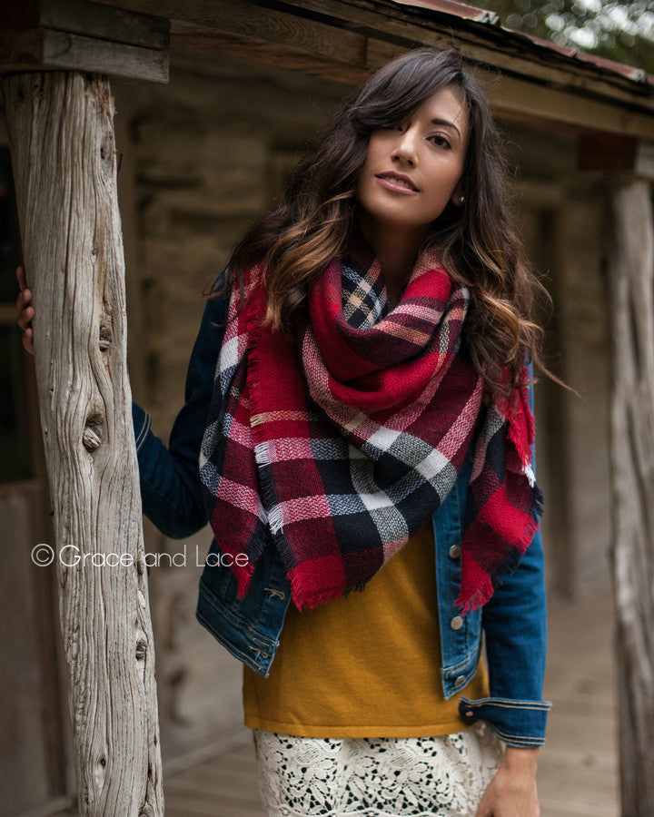 Blanket Scarf/Toggle Poncho