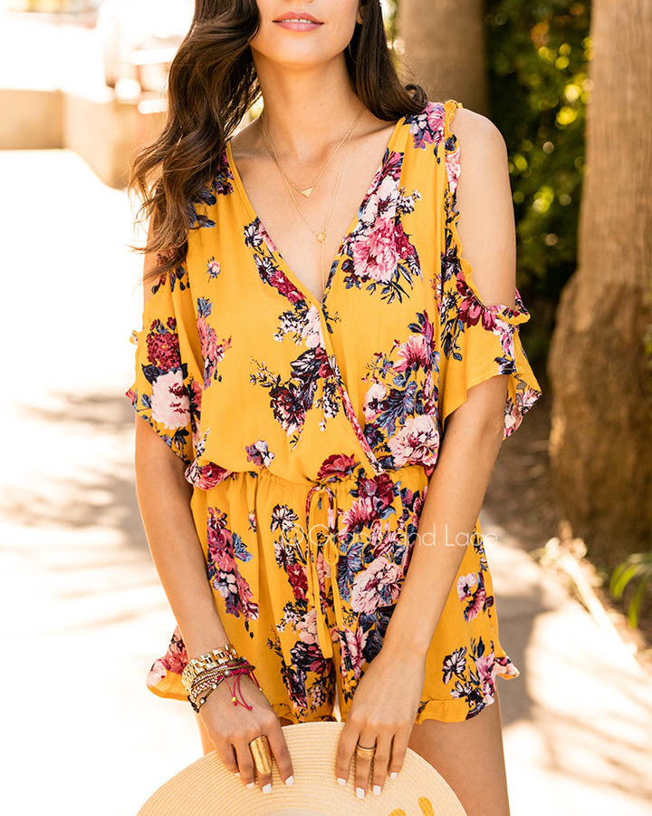 Grace & Lace Sunshine Romper - Babe Outfitters