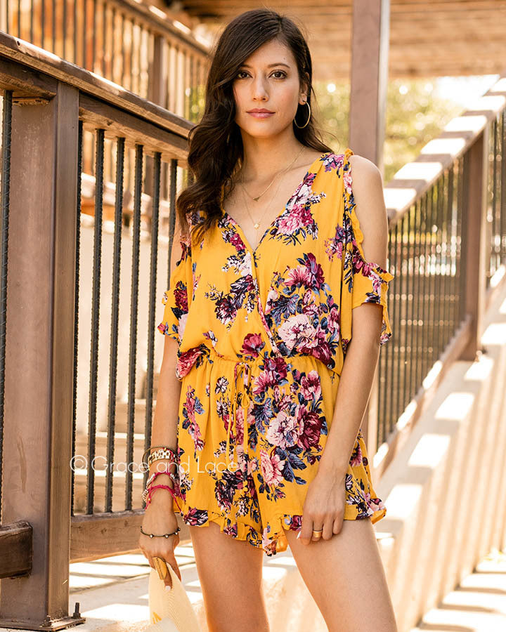 Grace & Lace Sunshine Romper - Babe Outfitters