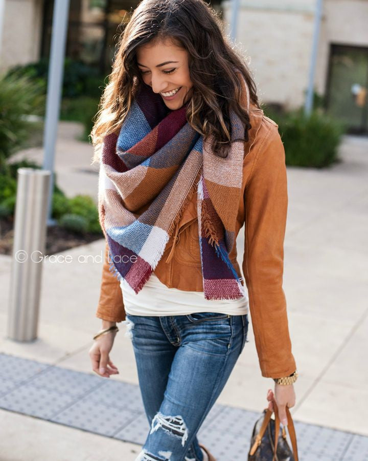 Blanket Scarf/Toggle Poncho