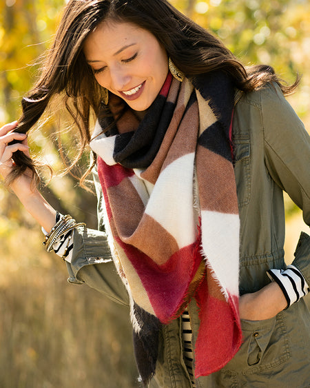 Blanket Scarf/Toggle Poncho