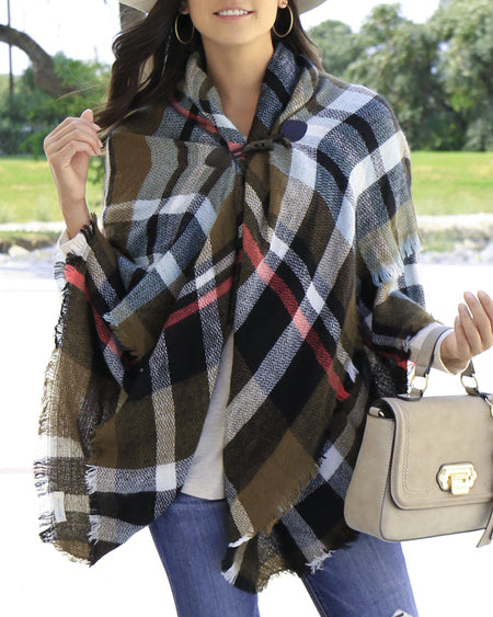 Blanket Scarf/Toggle Poncho