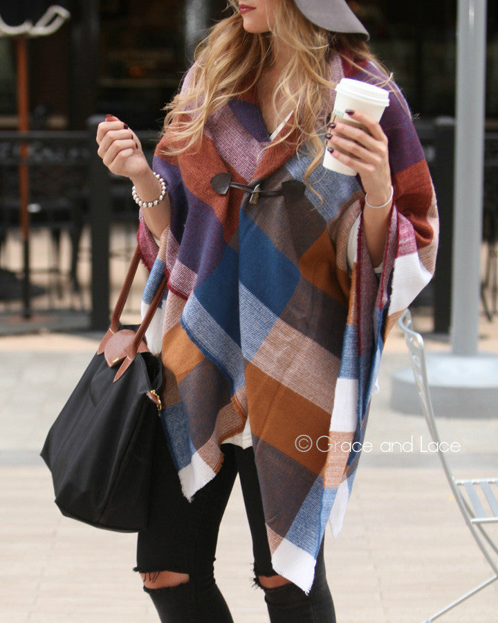 Blanket Scarf/Toggle Poncho