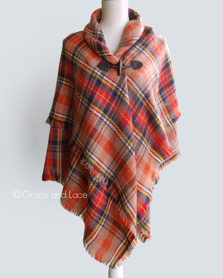 Blanket Scarf/Toggle Poncho