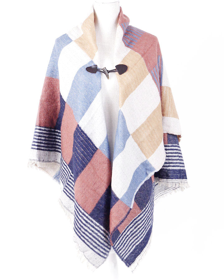 Grace & Lace Blanket Scarf/Toggle Poncho
