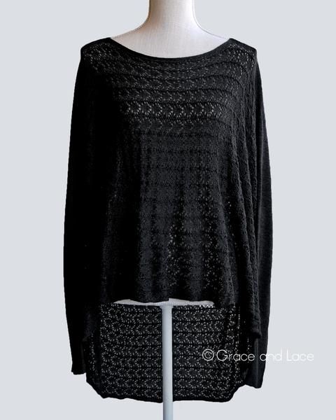 Grace & Lace Open Knit Light Weight Two Fit Knit Cardigan - Babe Outfitters