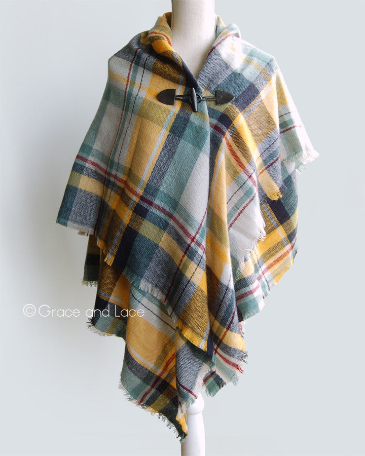 Blanket Scarf/Toggle Poncho