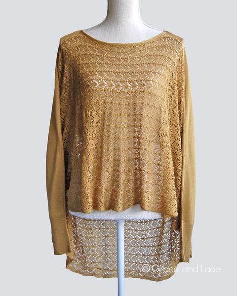 Grace & Lace Open Knit Light Weight Two Fit Knit Cardigan - Babe Outfitters