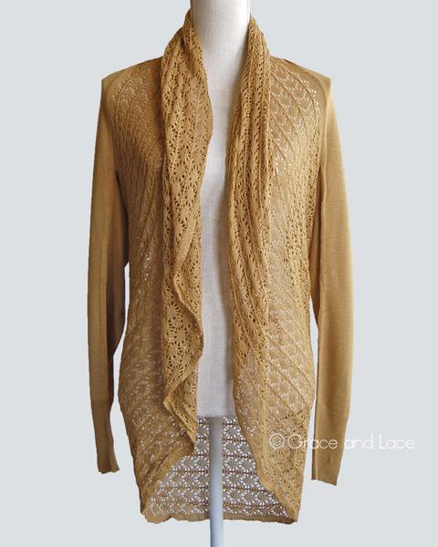 Grace & Lace Open Knit Light Weight Two Fit Knit Cardigan - Babe Outfitters