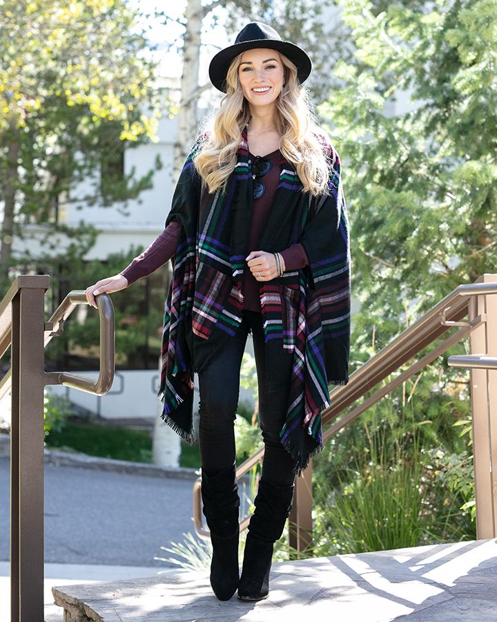 Winter Weight Pocket Poncho/Scarf