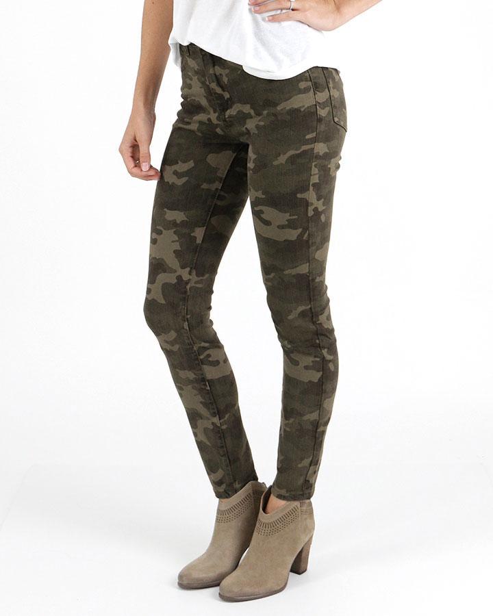 Grace & Lace Camo Mid Rise Zip up Jeggings - Babe Outfitters