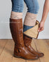 Grace & Lace Cable Knit Boot Cuff - Babe Outfitters