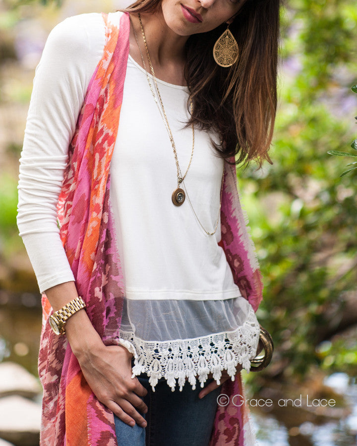 Grace & Lace Long Sleeve Top Extender - Babe Outfitters