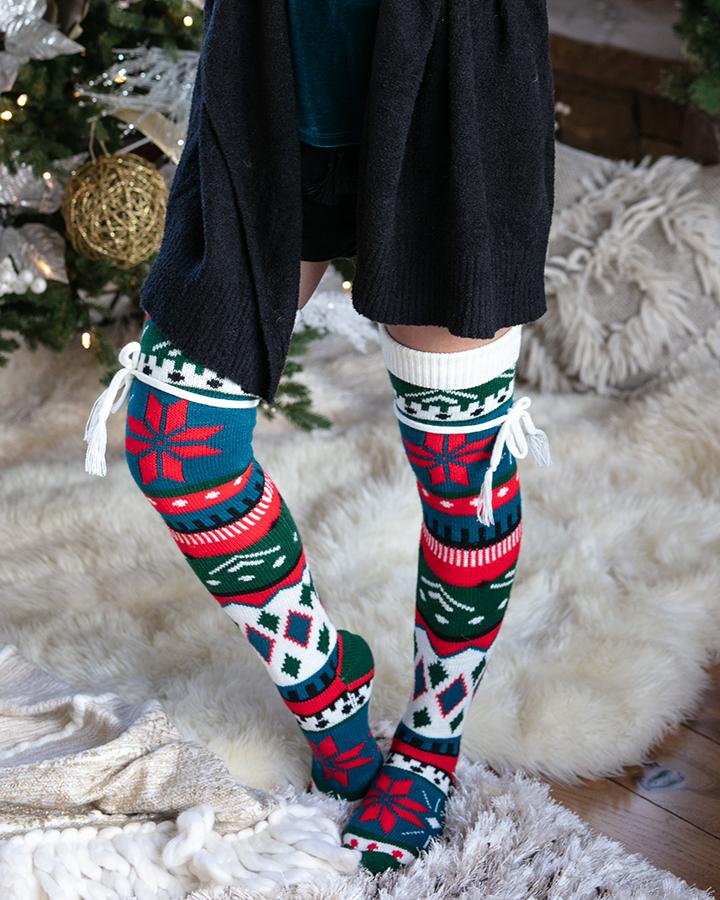 Alpine Thigh High Boot Socks