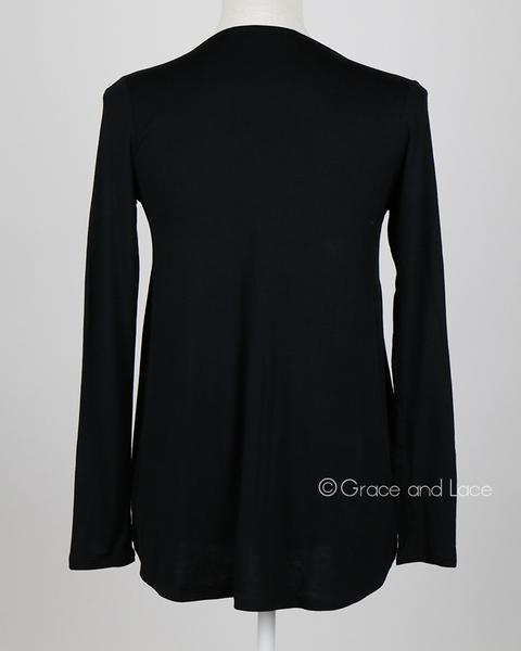 Grace & Lace Favorite Crossover Tee - Babe Outfitters