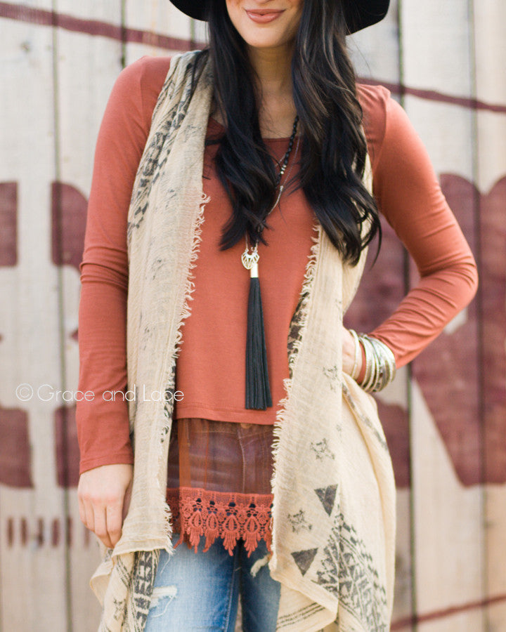 Grace & Lace Long Sleeve Top Extender - Babe Outfitters