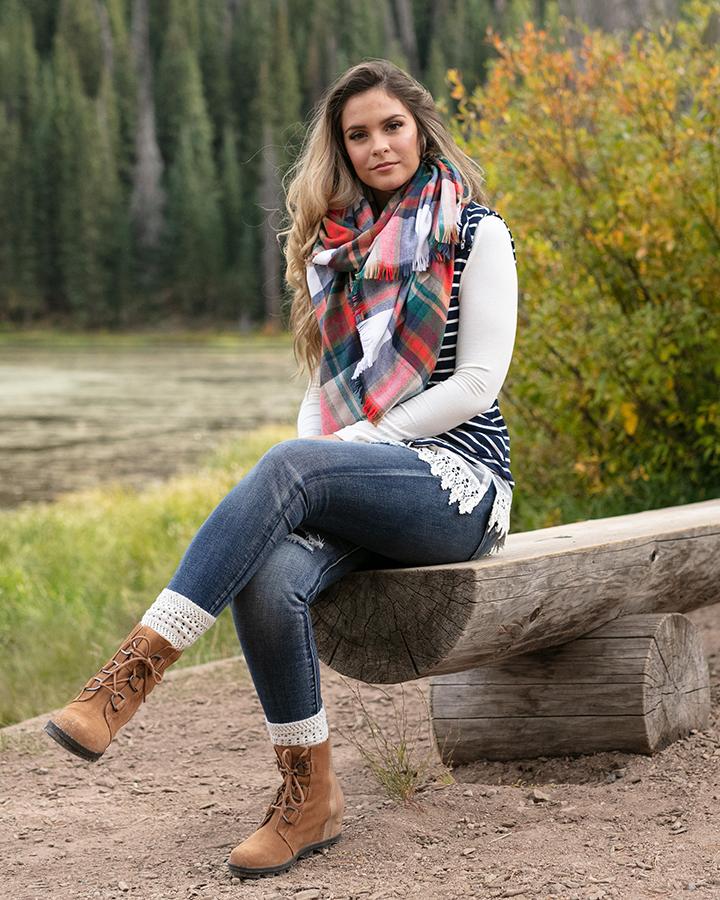 Winter Weight Pocket Poncho/Scarf