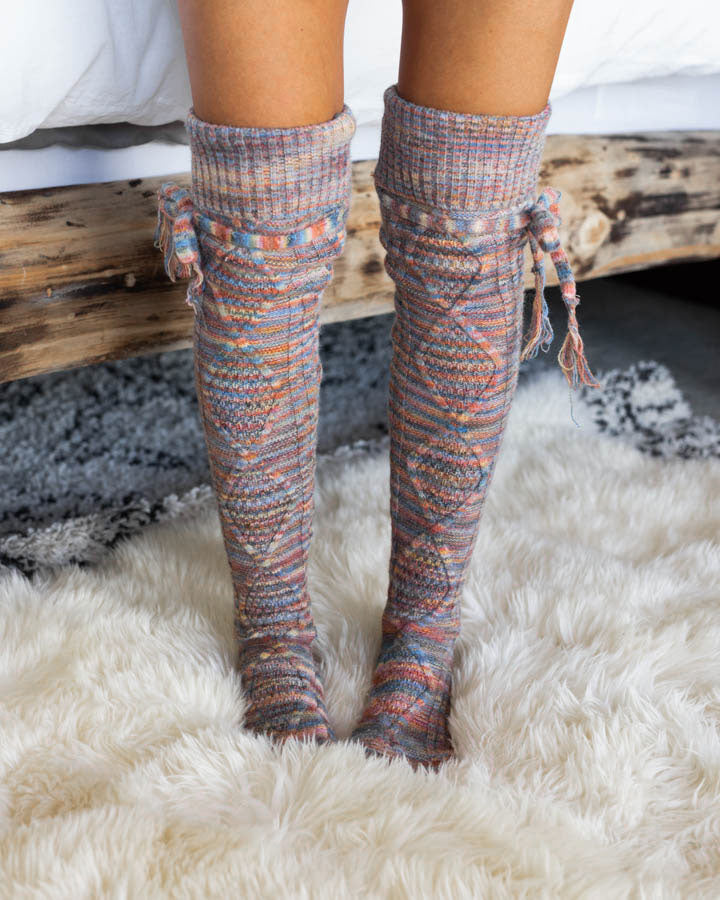 Alpine Thigh High Boot Socks