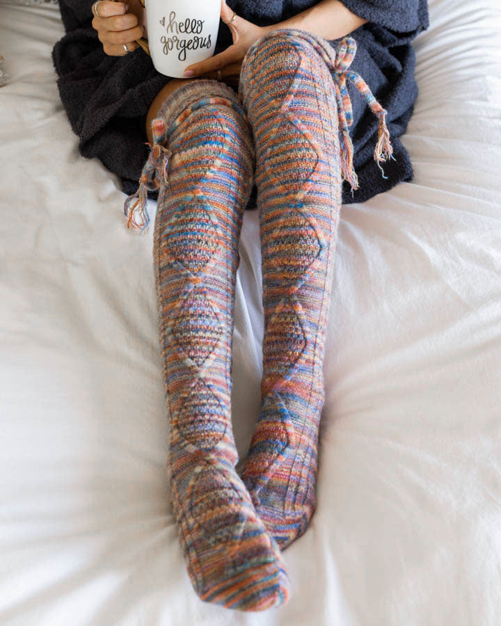 Alpine Thigh High Boot Socks