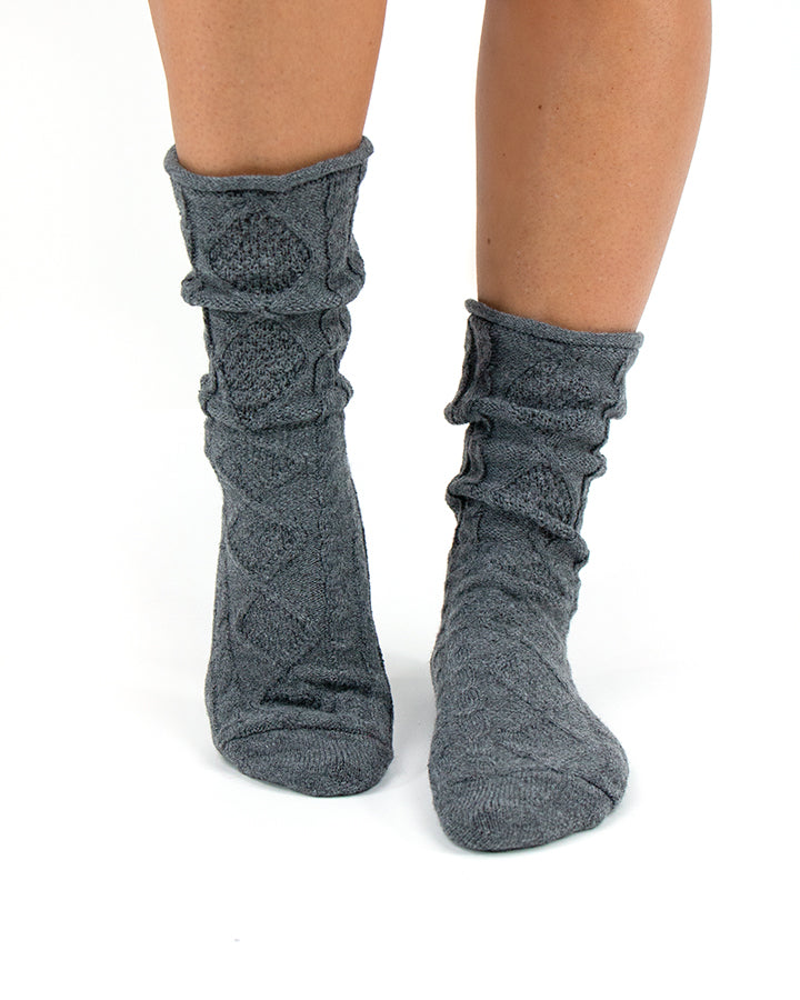 Cable Knit Boot Socks