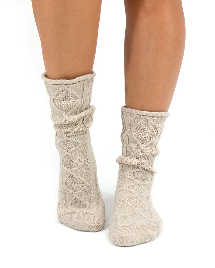 Grace & Lace Cable Knit Boot Socks