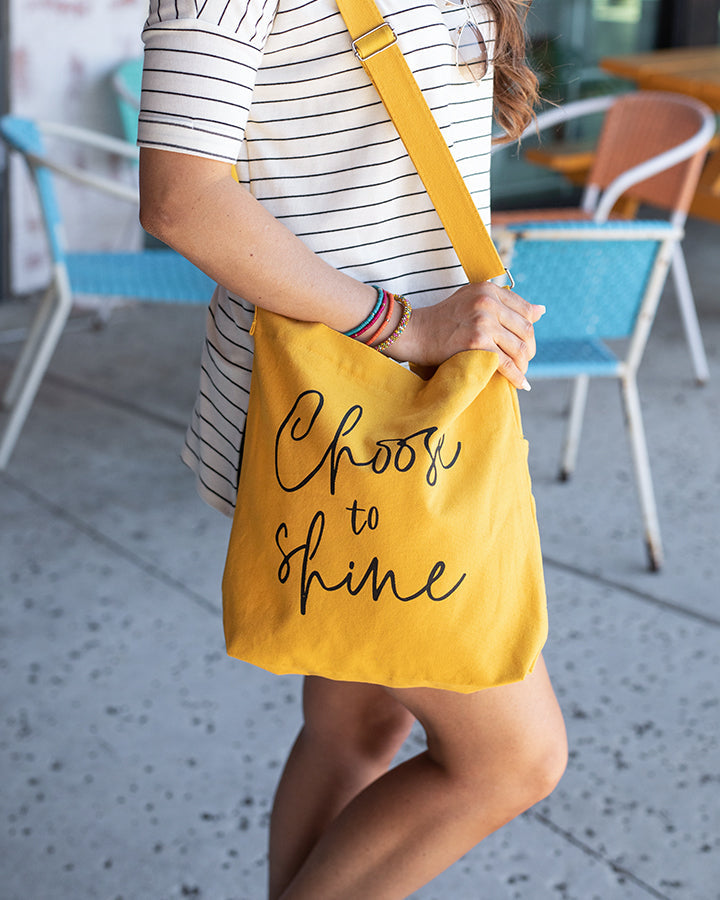 Grace & Lace Quote Tote (Choose to Shine)