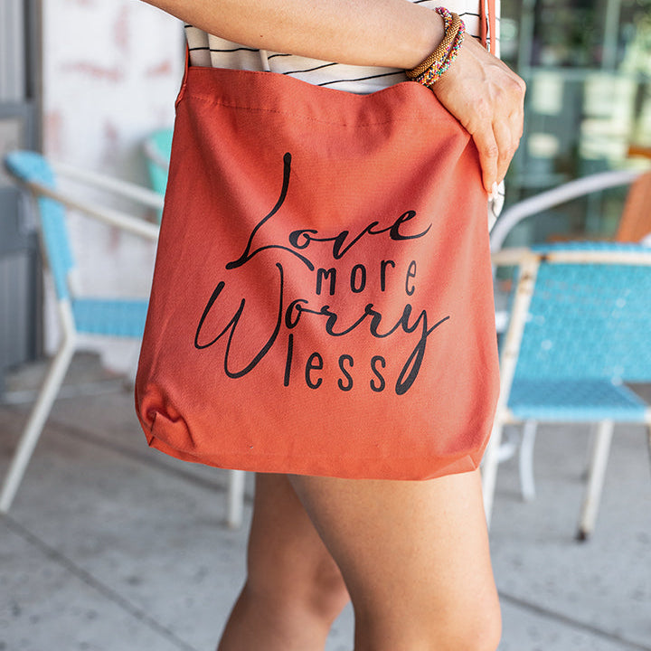 Quote Tote (Love More Worry Less)