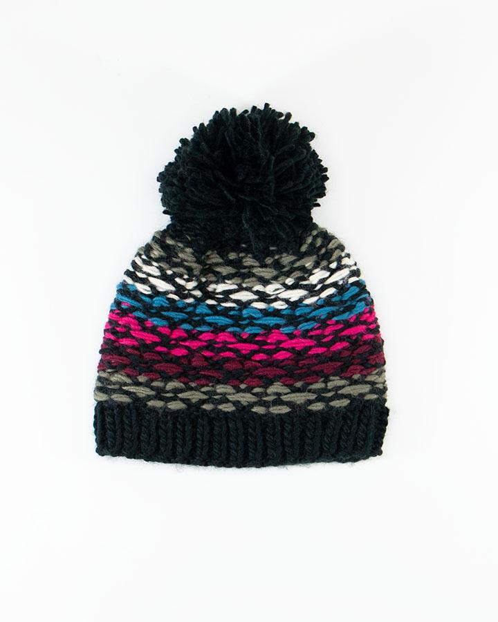 Grace & Lace Reversible Pom Hat (Roxbery)