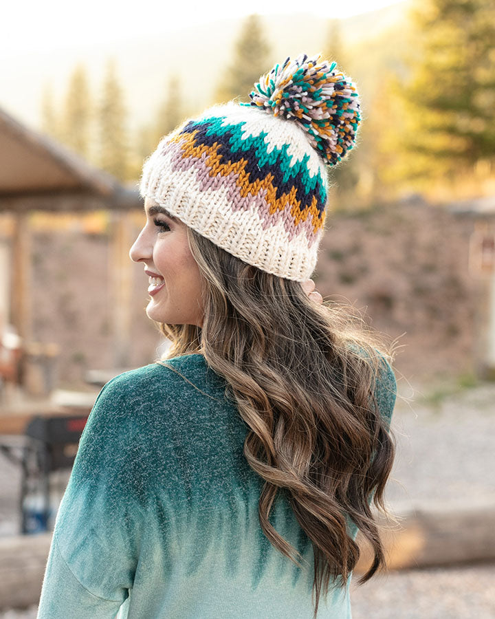 Reversible Pom Hat (Snowcap)