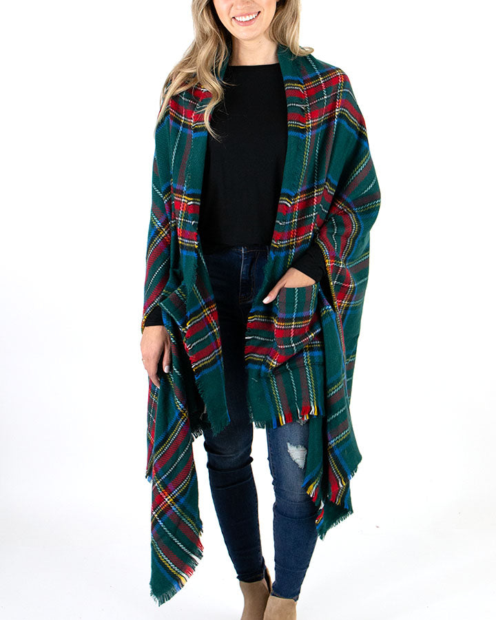 Winter Weight Pocket Poncho/Scarf
