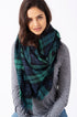 Cheer Up Blanket Scarf (Green Plaid Combo) - Babe Outfitters