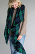 Cheer Up Blanket Scarf (Green Plaid Combo) - Babe Outfitters