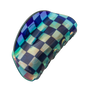Charley Checkered Claw Hair Clip in Blue