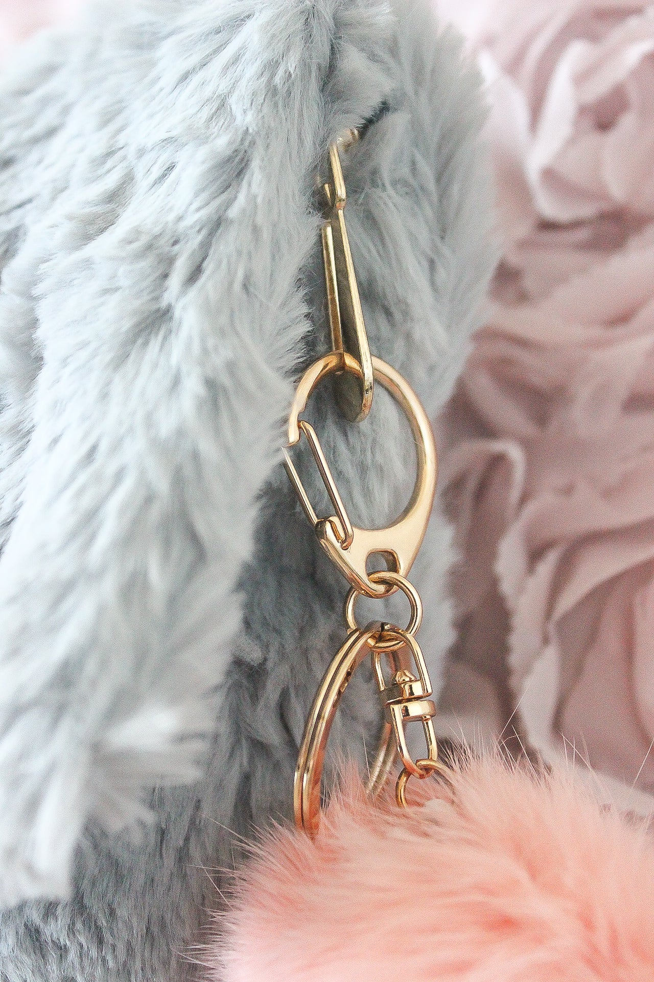 Furry Pom Pom Clutch - Babe Outfitters