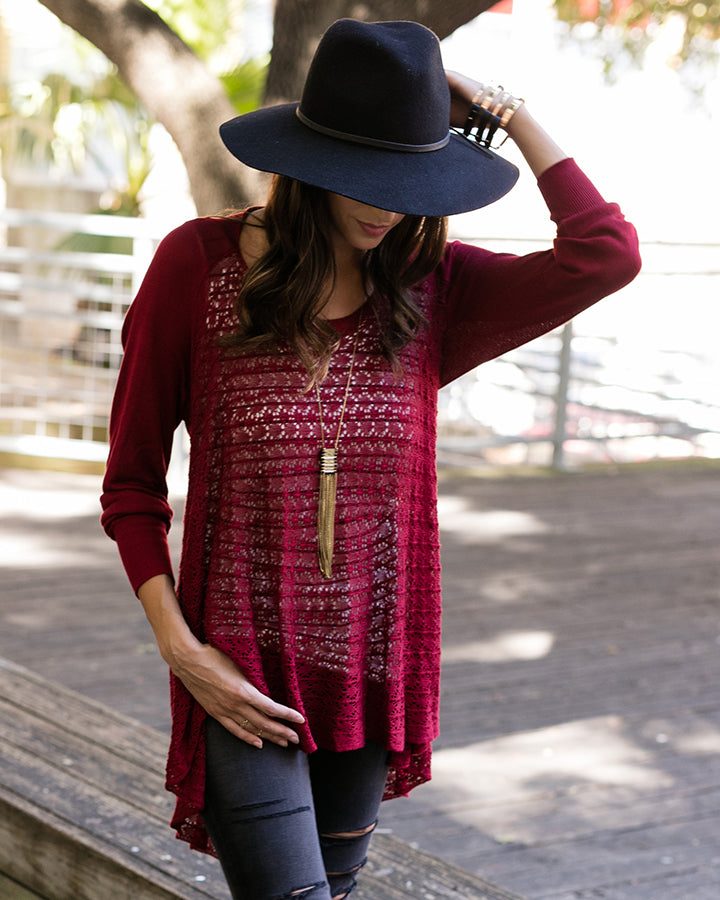 Grace & Lace Open Knit Light Weight Two Fit Knit Cardigan - Babe Outfitters