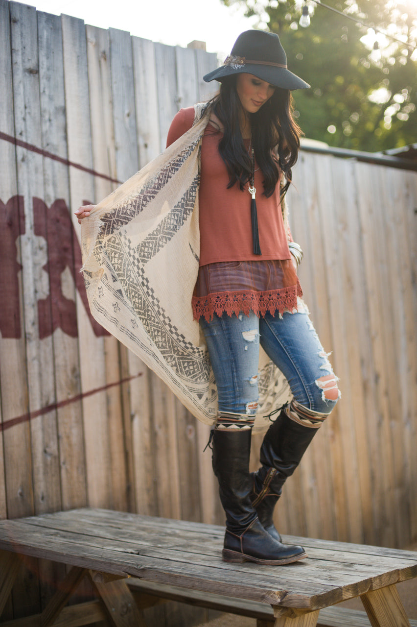 Grace & Lace Long Sleeve Top Extender - Babe Outfitters