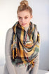 Fall Feelings Blanket Scarf (Mustard & Sage Plaid) - Babe Outfitters