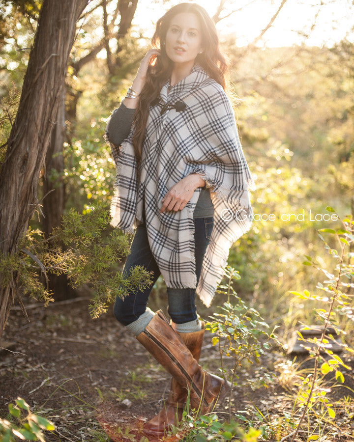 Blanket Scarf/Toggle Poncho