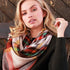 Warm and Toasty Blanket Scarf (Orange Plaid) - Babe Outfitters