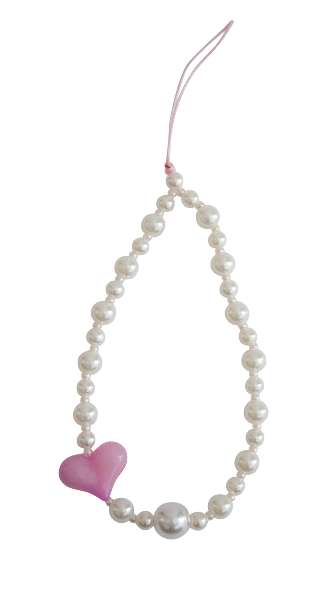 Phone Charm (Heart Pearl)
