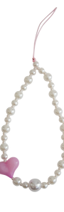 Phone Charm (Heart Pearl)