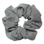 Cher Plaid Scrunchie in Black