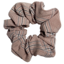 Cher Plaid Scrunchie in Rust