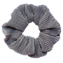 Priscilla Pleated Scrunchie in Grey