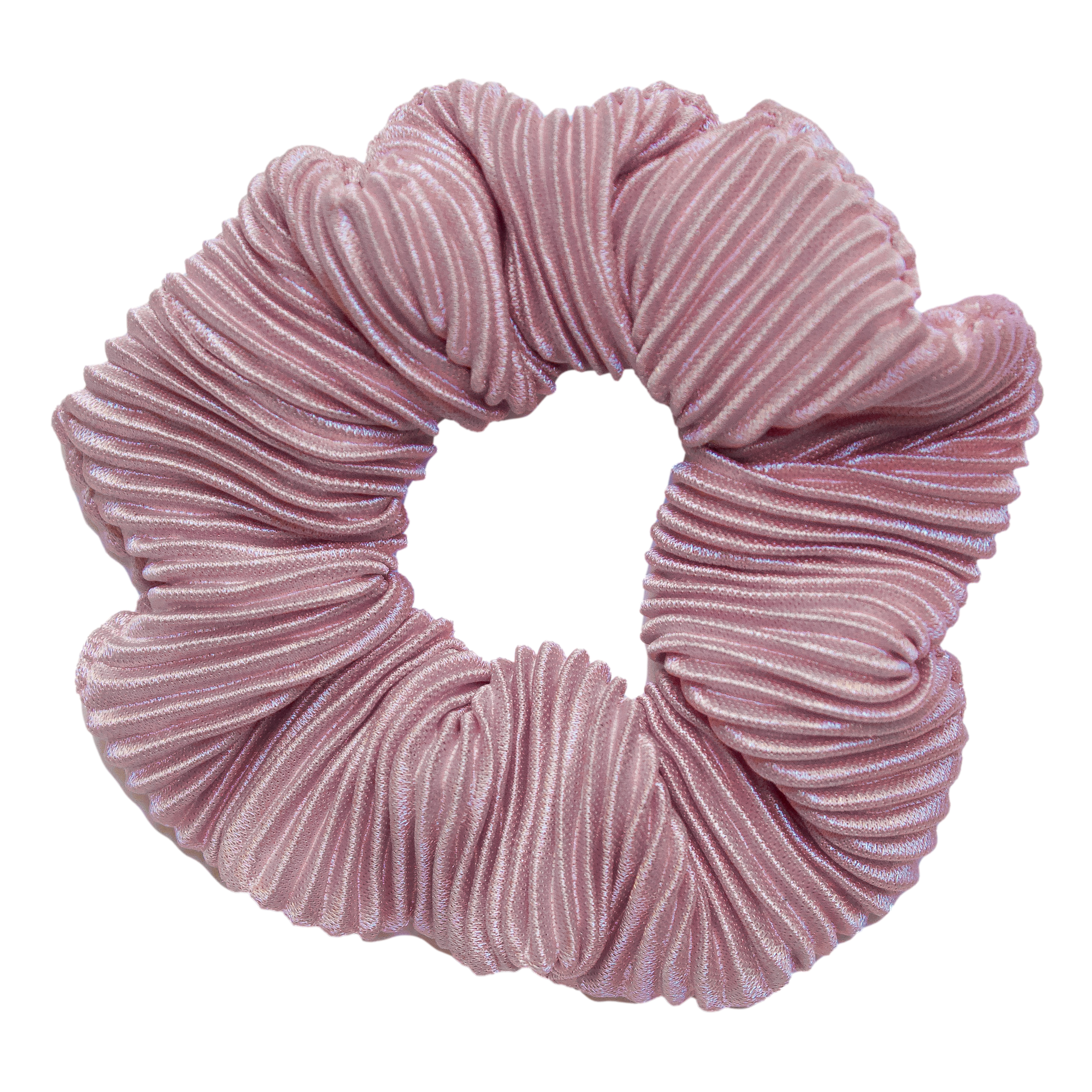 Priscilla Pleated Scrunchie in Mauve