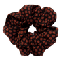 Quinn Spotted Scrunchie in Rust