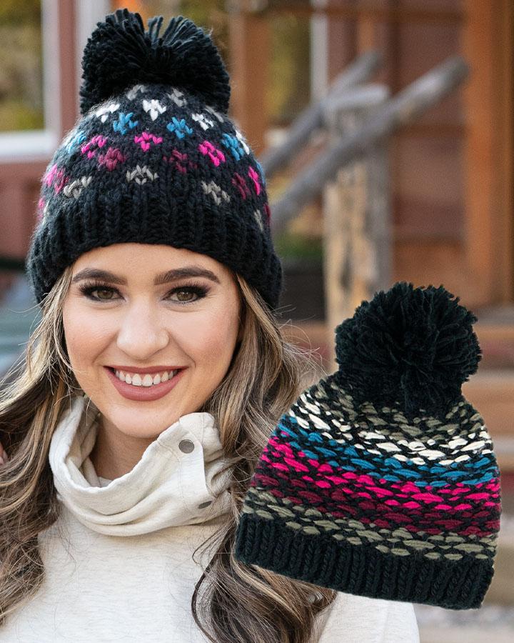 Reversible Pom Hat (Roxbery)