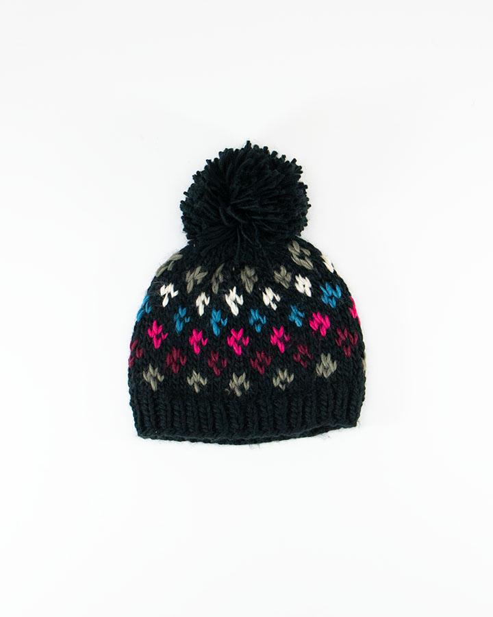 Grace & Lace Reversible Pom Hat (Roxbery)