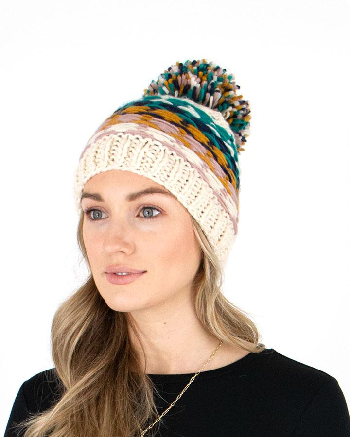Grace & Lace Reversible Pom Hat (Snowcap)